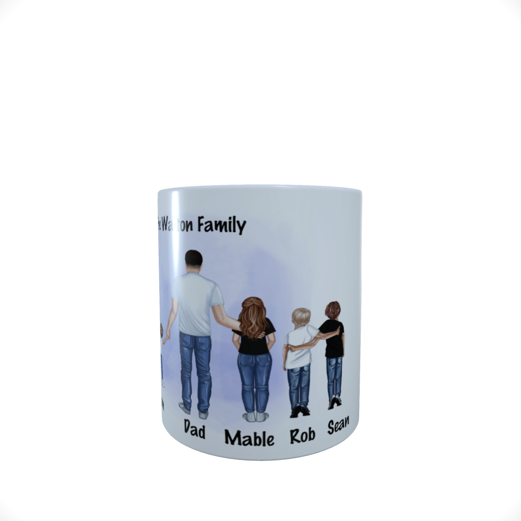 Family Mug, Customised Family Mug, Personalised Family Mug